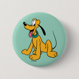Classic Happy Pluto Button