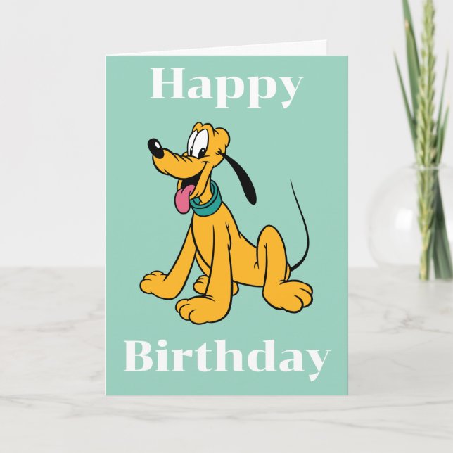 Classic Happy Pluto Card (Front)