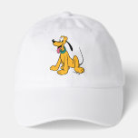 Classic Happy Pluto Hat<br><div class="desc">Celebrate a sense of timeless fun with this charming and cheerful Pluto illustration! Featuring a classic, clean art style with bold linework and a sunny yellow palette, this design captures a moment of pure, wagging-tail happiness. With his bright expression and iconic green collar, this friendly pup brings a sense of...</div>