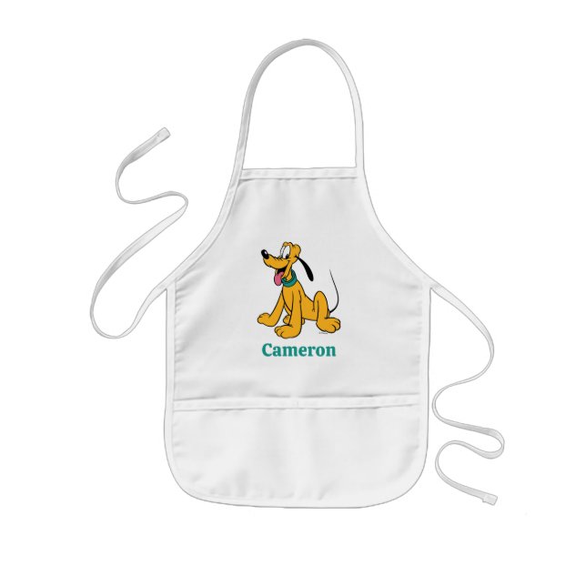 Classic Happy Pluto Kids' Apron (Front)