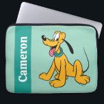 Classic Happy Pluto Laptop Sleeve<br><div class="desc">Celebrate a sense of timeless fun with this charming and cheerful Pluto illustration! Featuring a classic, clean art style with bold linework and a sunny yellow palette, this design captures a moment of pure, wagging-tail happiness. With his bright expression and iconic green collar, this friendly pup brings a sense of...</div>