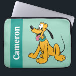 Classic Happy Pluto Laptop Sleeve<br><div class="desc">Celebrate a sense of timeless fun with this charming and cheerful Pluto illustration! Featuring a classic, clean art style with bold linework and a sunny yellow palette, this design captures a moment of pure, wagging-tail happiness. With his bright expression and iconic green collar, this friendly pup brings a sense of...</div>