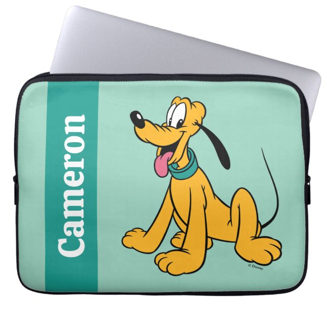 Classic Happy Pluto Laptop Sleeve (Front)