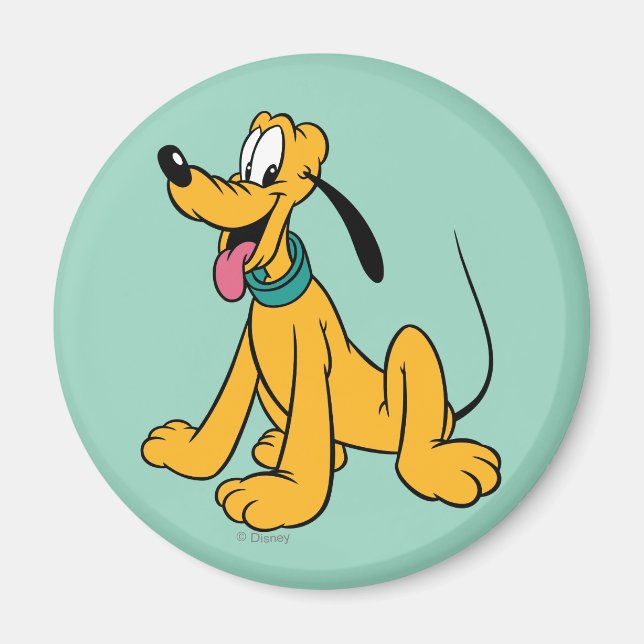 Classic Happy Pluto Magnet (Front)