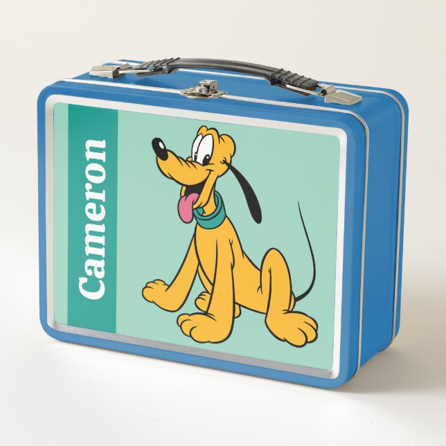 Classic Happy Pluto Metal Lunch Box (Front)