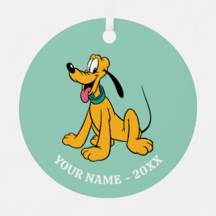 Classic Happy Pluto Metal Ornament