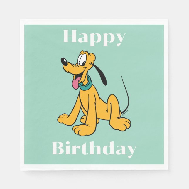 Classic Happy Pluto Napkins (Front)
