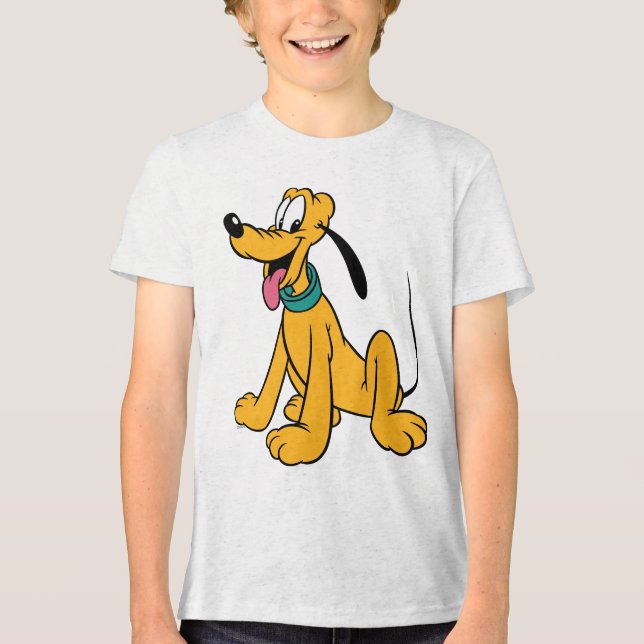 Classic Happy Pluto Tri-Blend Shirt (Front)