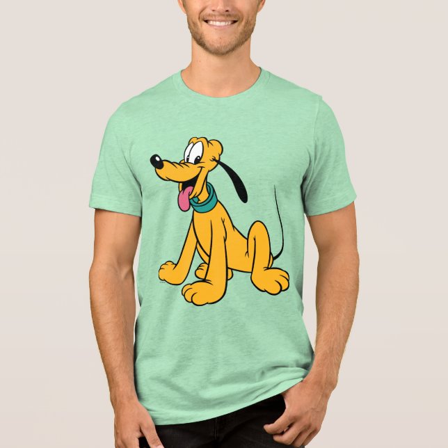 Classic Happy Pluto Tri-Blend Shirt (Front)