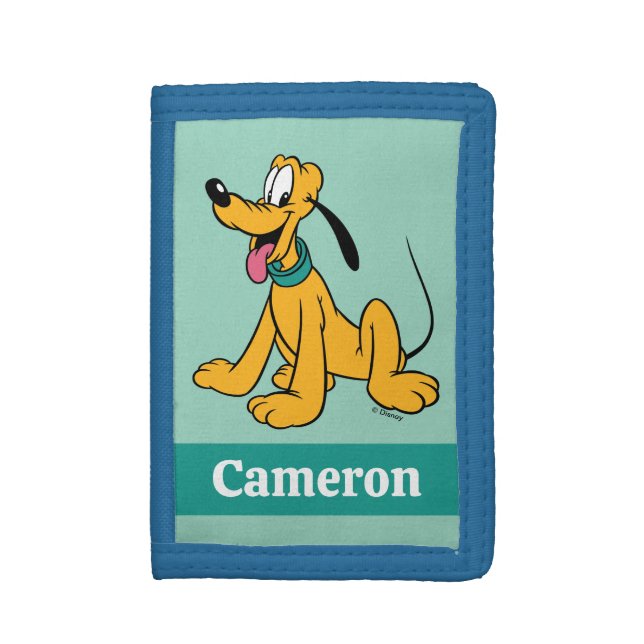 Classic Happy Pluto Tri-fold Wallet (Front Vertical)
