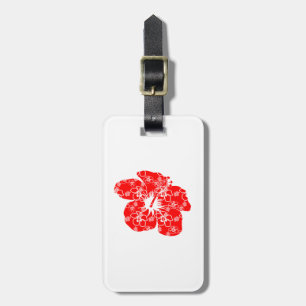 Classic Hawaii Hibiscus Flower Luggage Tag