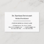 [ Thumbnail: Classic, Health Care Professional Business Card ]