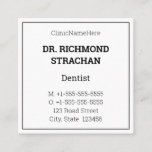[ Thumbnail: Classic Health Care Specialist Business Card ]