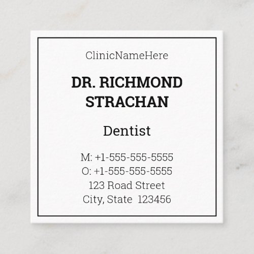 Classic Health Care Specialist Business Card