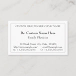[ Thumbnail: Classic Healthcare Professional Business Card ]