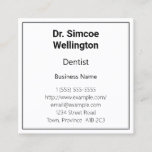 [ Thumbnail: Classic, Healthcare Professional Business Card ]