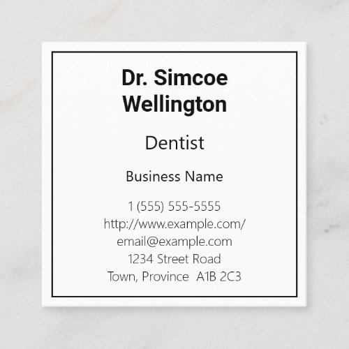 Classic Healthcare Professional Business Card
