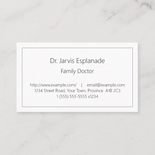 Classic Healthcare Specialist Business Card