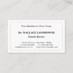 [ Thumbnail: Classic, Healthcare Specialist Business Card ]
