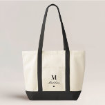 Classic Heart Bridesmaid Gift Tote Bag<br><div class="desc">Carry your wedding day essentials in style with our Classic Heart Bridesmaid Tote Bag. This chic, minimalist design features a bold monogram initial, personalized name, and a heart shaped icon. All design elements—including the initial, name, and heart—are fully color-editable. You can easily match the design colors to Zazzle's 'Impulse Tote'...</div>