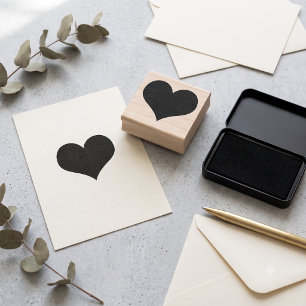 Classic Heart Rubber Stamp