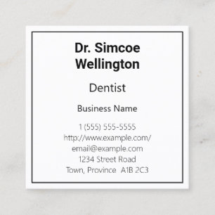 Classic, Heathcare Professional Business Card