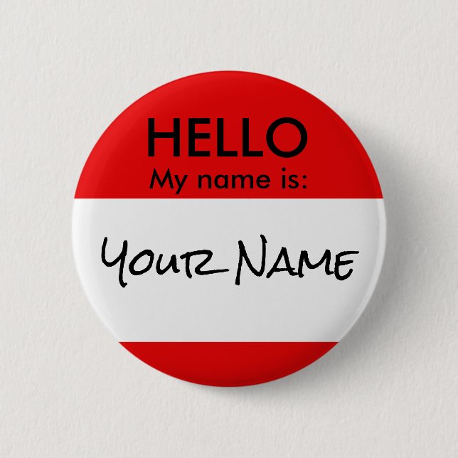 CLASSIC HELLO BUTTON (Front)