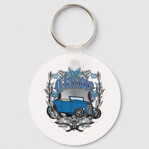 Classic Heraldry T Bucket Keychain