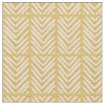 Classic herringbone tweed print - neutral butter  fabric