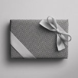 Classic herringbone tweed simple black white wrapping paper<br><div class="desc">This simple tweed-effect black and white wrapping paper is perfect for all of your holiday gifts. This classic pattern - a herringbone fabric effect - is chic and subtle and can work with a variety of holiday design themes. The black and white colors are classic, and the pattern gives off...</div>