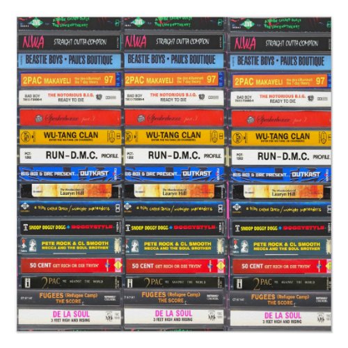 Classic Hip Hop Albums Cassette Collection  Poster