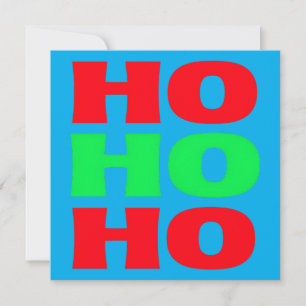 Classic Ho Ho Ho Timeless Christmas Holiday Card