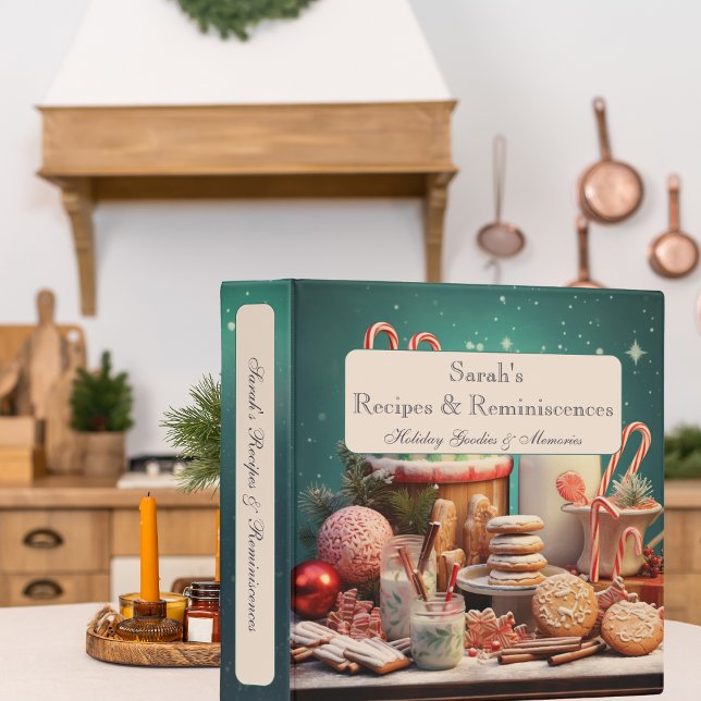 Classic Holiday Baking & Cooking Recipe 3 Ring Binder (Creator Uploaded)