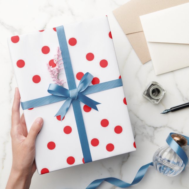 Classic Holiday Birthday Dots Wrapping Paper (Gifting)