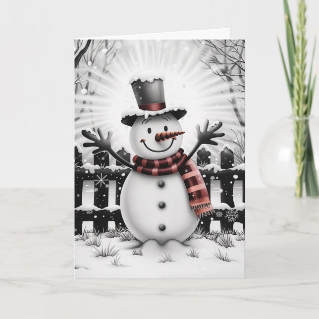 Classic Holiday Cheer Snowman  (Front)