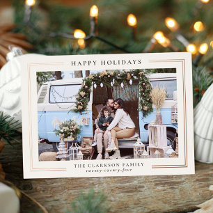 Classic Holiday Photo Card