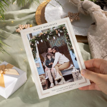 Classic Holiday Photo Card