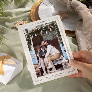 Classic Holiday Photo Card