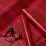 Classic holiday plaid bold red pink Christmas Wrapping Paper<br><div class="desc">This classic red plaid is the perfect touch for your Christmas gifts! Keep it simple with this bold tartan inspired pattern that coordinates with the Lea Delaveris Design classic holiday plaid collection. Coordinating gift tags and stickers also available and other colors too!</div>