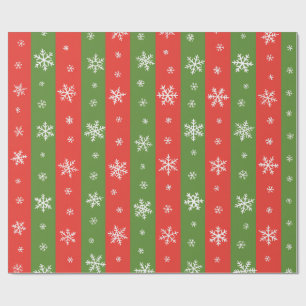 Classic Holiday Stripes – Red & Green Christmas Wrapping Paper