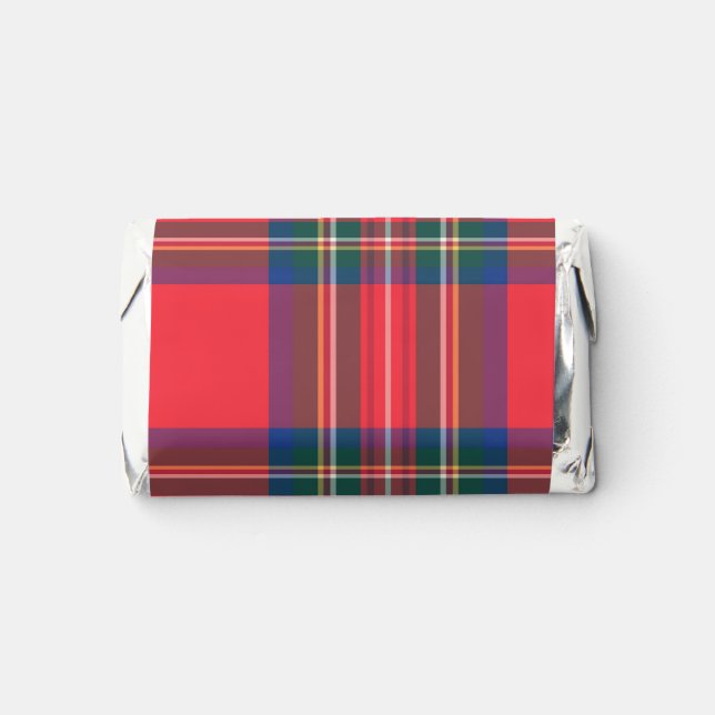 Classic Holiday Tartan Plaid Christmas Festive Hershey's Miniatures (Front)