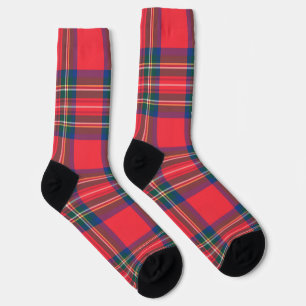 Classic Holiday Tartan Plaid Festive Christmas Socks