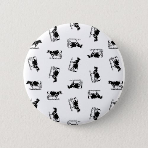 Classic Holstein Cows Art CUSTOM BACKGROUND COLOR Button