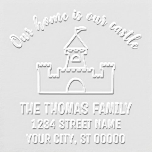 Classic Home is our Castle Name Address Embosser