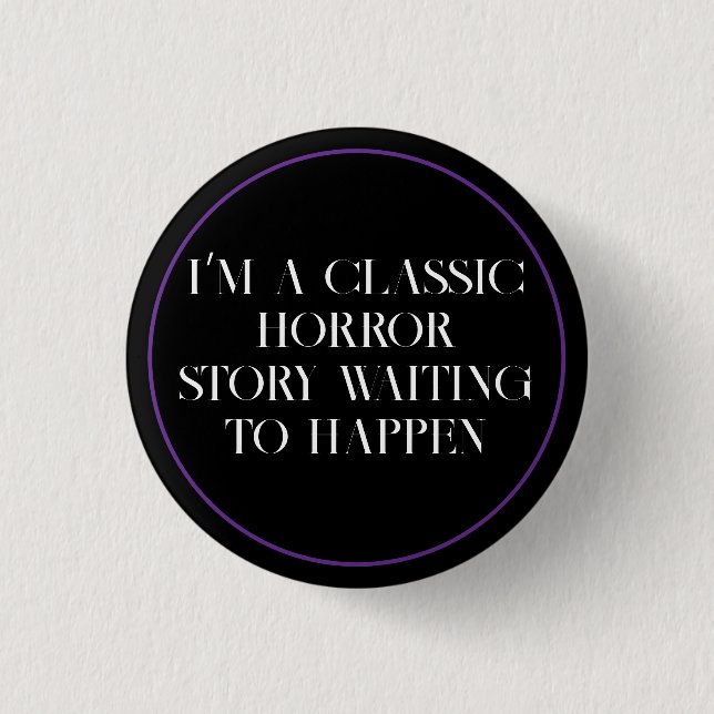 Classic Horror Story Button (Front)
