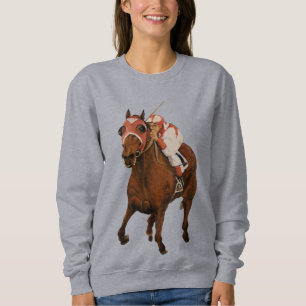 Classic Horse Race Seabiscuit over War Admiral Sweatshirt