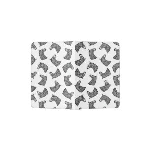 Classic Horses Pattern Antique Illustrated Horse Passport Holder