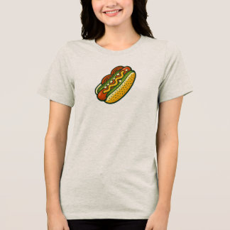 Classic Hot Dog Design Tri-Blend Shirt