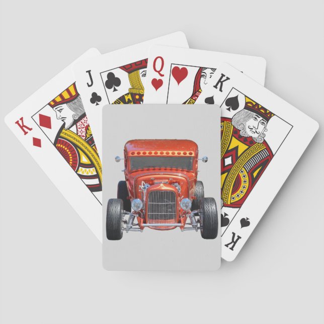 Classic hot rod poker cards (Back)