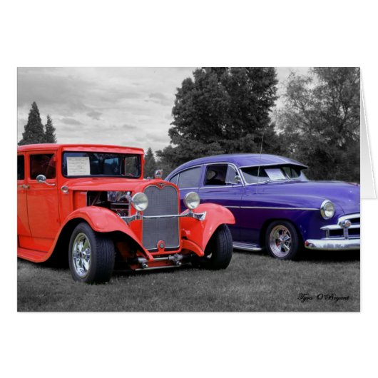 Classic Hotrod Cars Cards (Front Horizontal)